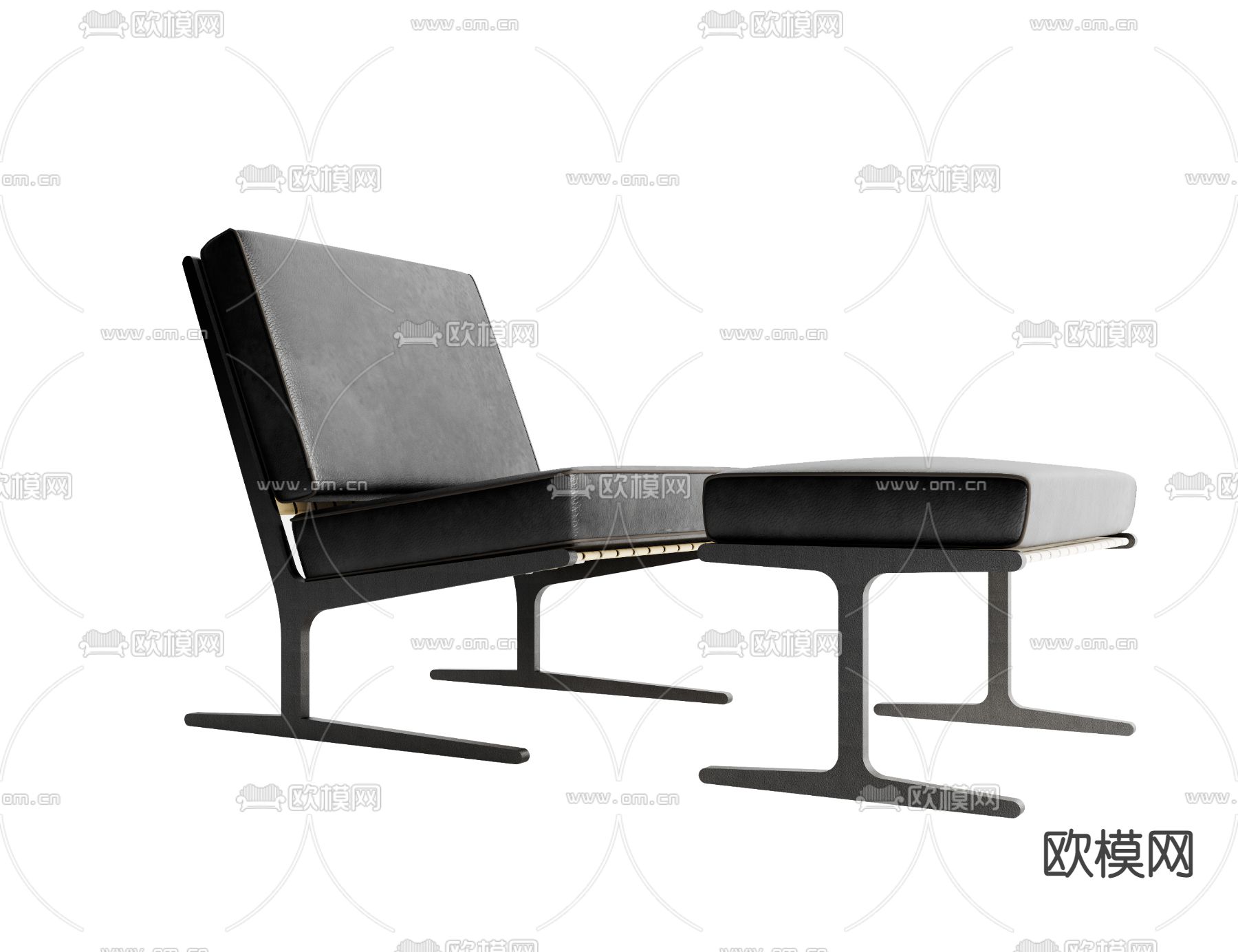 molteni 躺椅 休闲椅3d模型下载