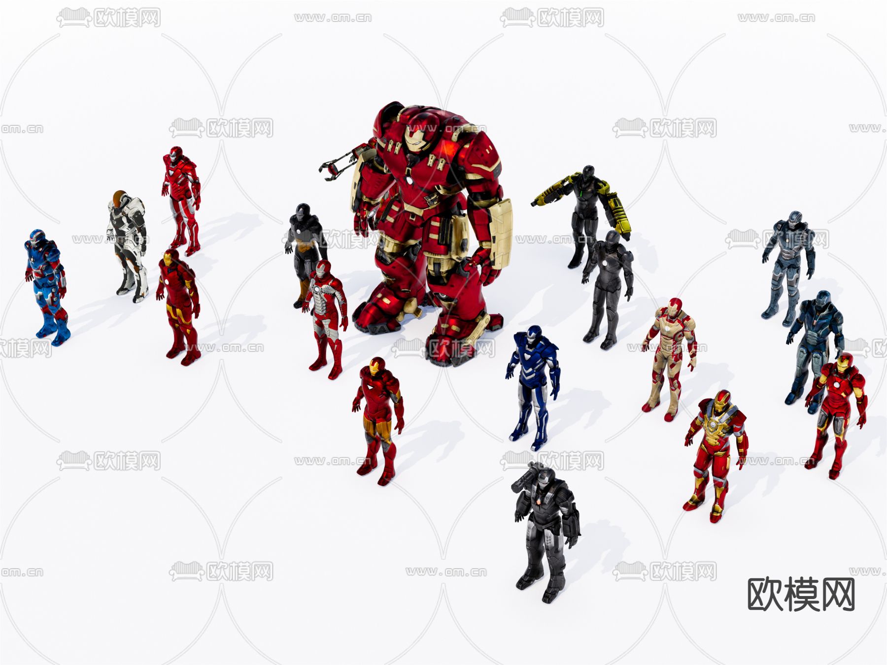 钢铁侠机器人su模型下载（渲染图2）