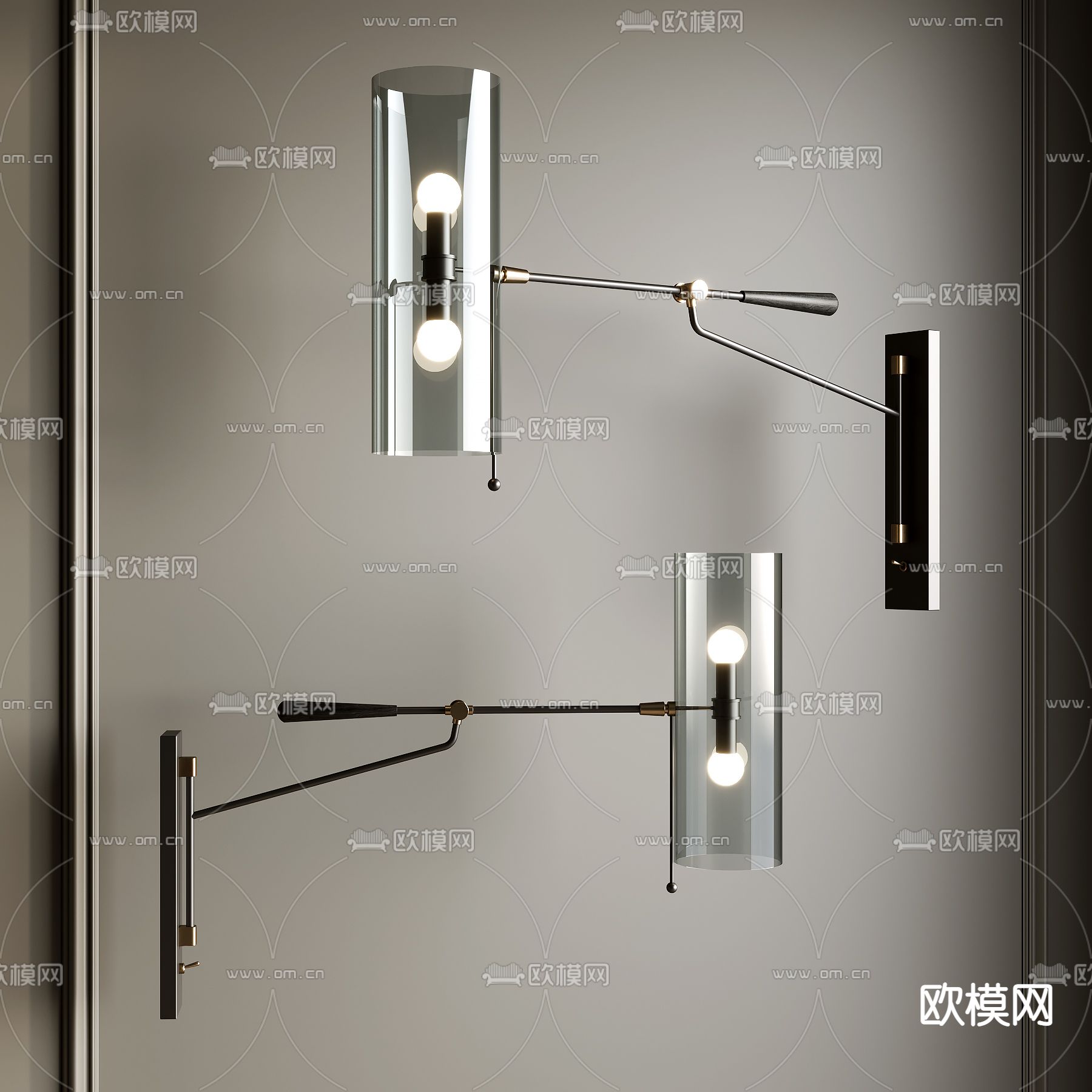 壁灯su模型下载（渲染图1）