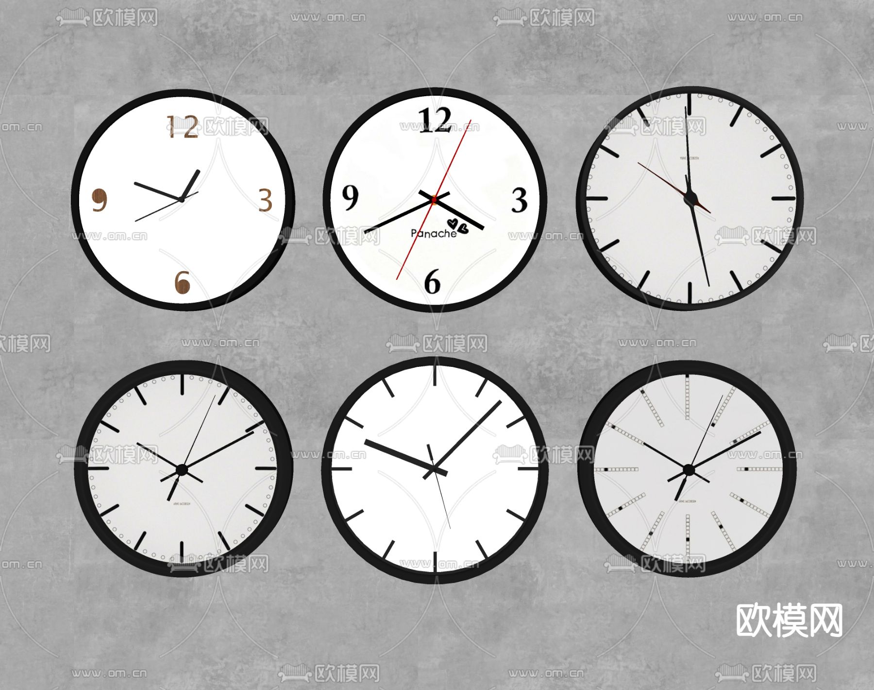 钟表 时钟 挂钟su模型下载（渲染图2）