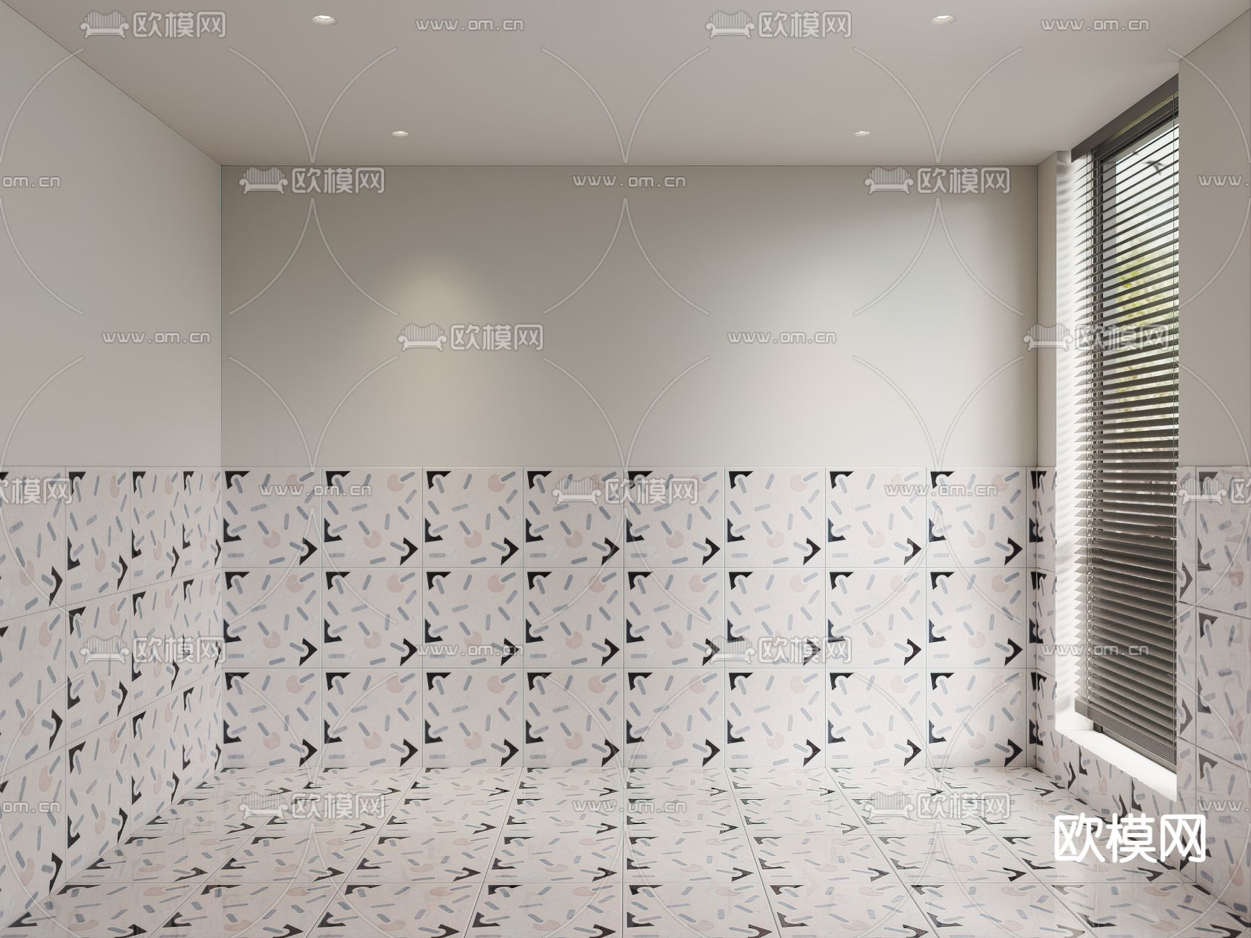 地砖 水磨石 瓷砖 花砖3d模型下载