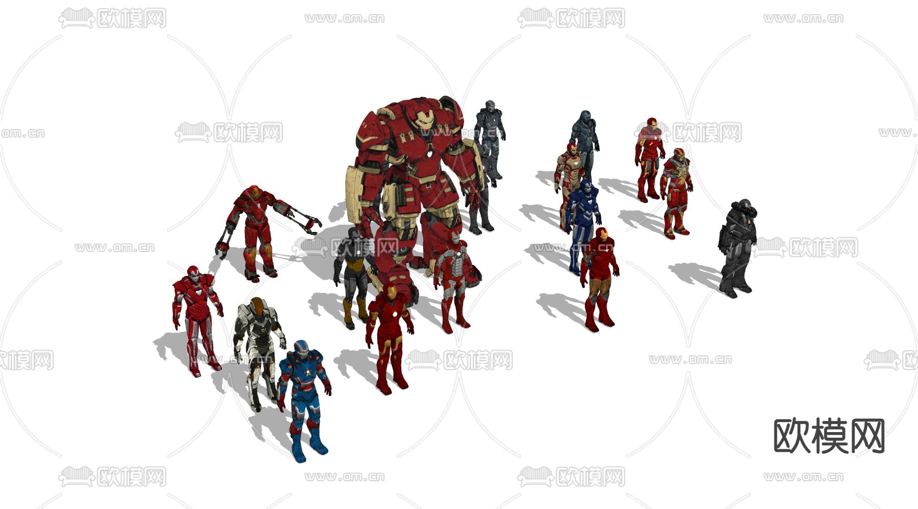 钢铁侠机器人su模型下载（渲染图4）