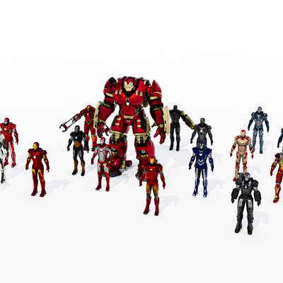  钢铁侠机器人su模型 