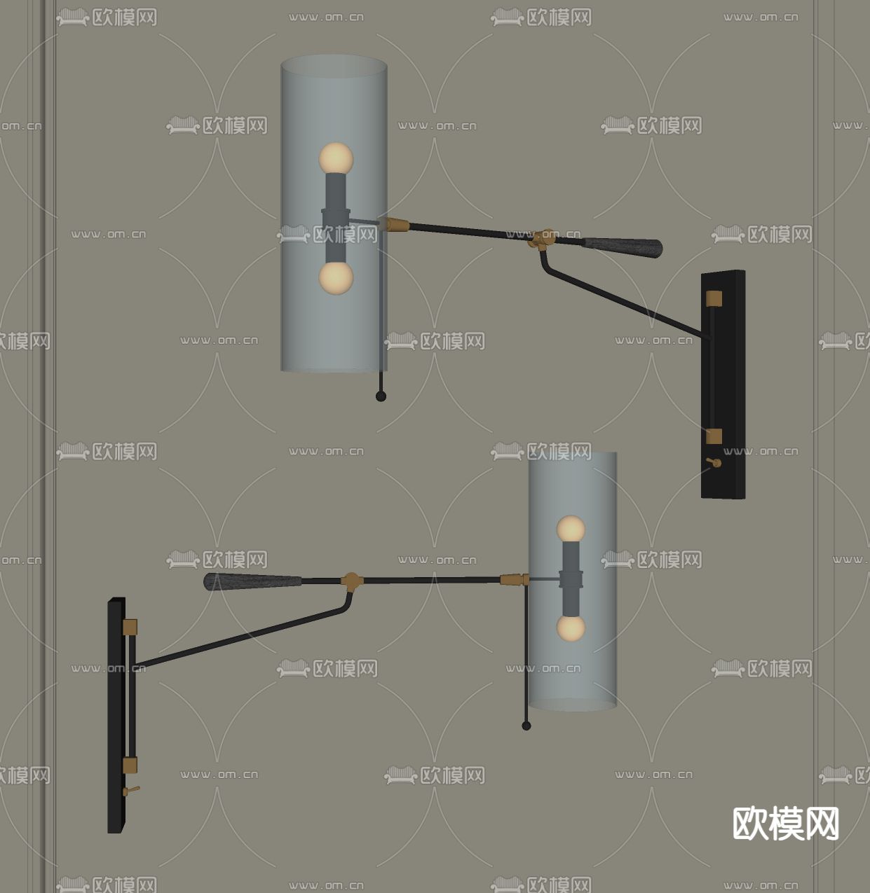 壁灯su模型下载（渲染图2）