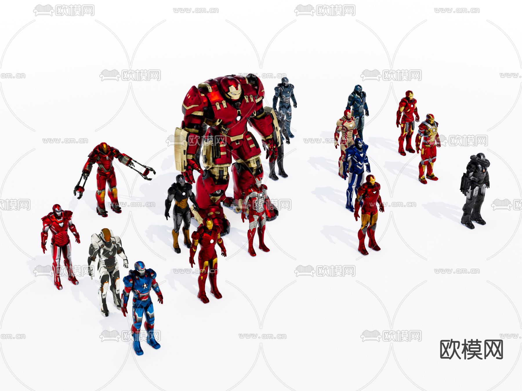 钢铁侠机器人su模型下载（渲染图3）