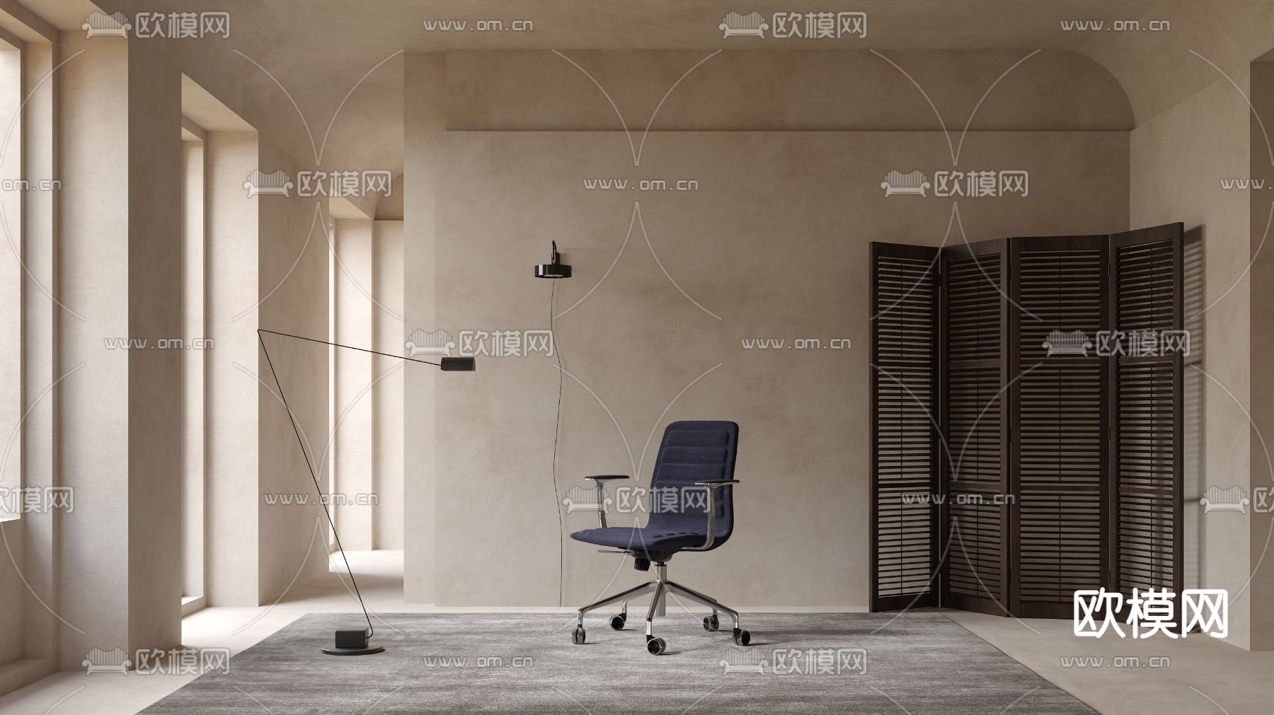 Cappellini 办公椅 职员椅3d模型下载