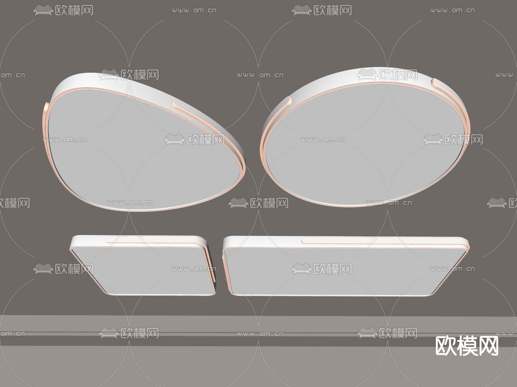 吸顶灯su模型下载（渲染图2）