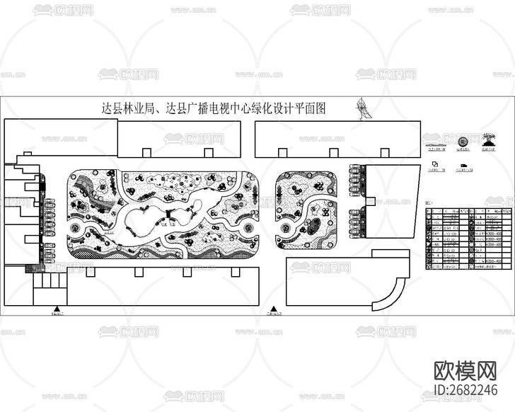 別墅庭院CAD施工圖下載
