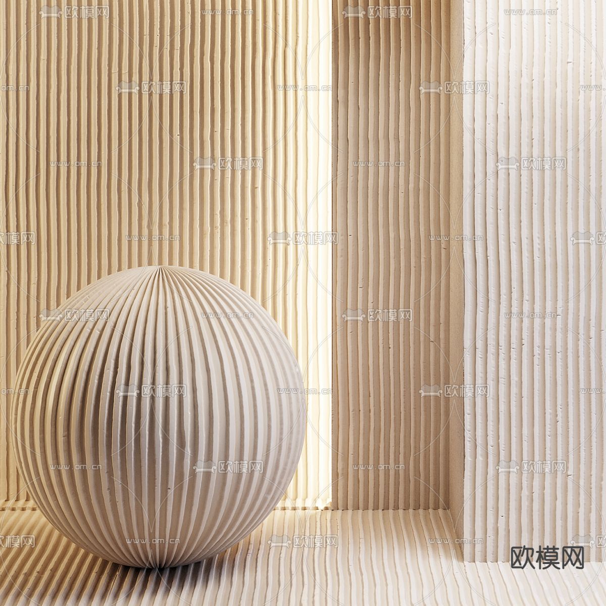 机刨石墙 肌理墙3d模型下载