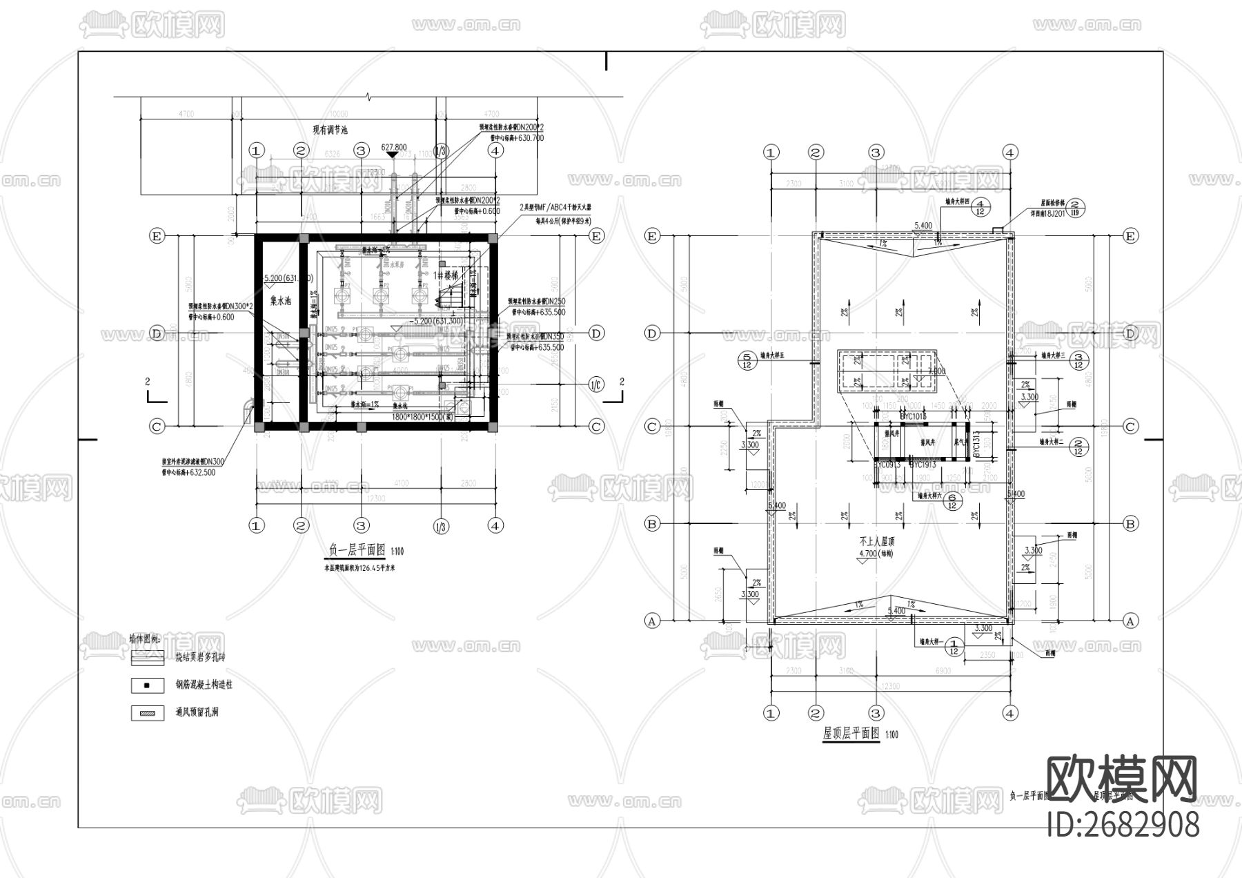 工业固体废物处置场工程技改cad施工图下载（渲染图3）