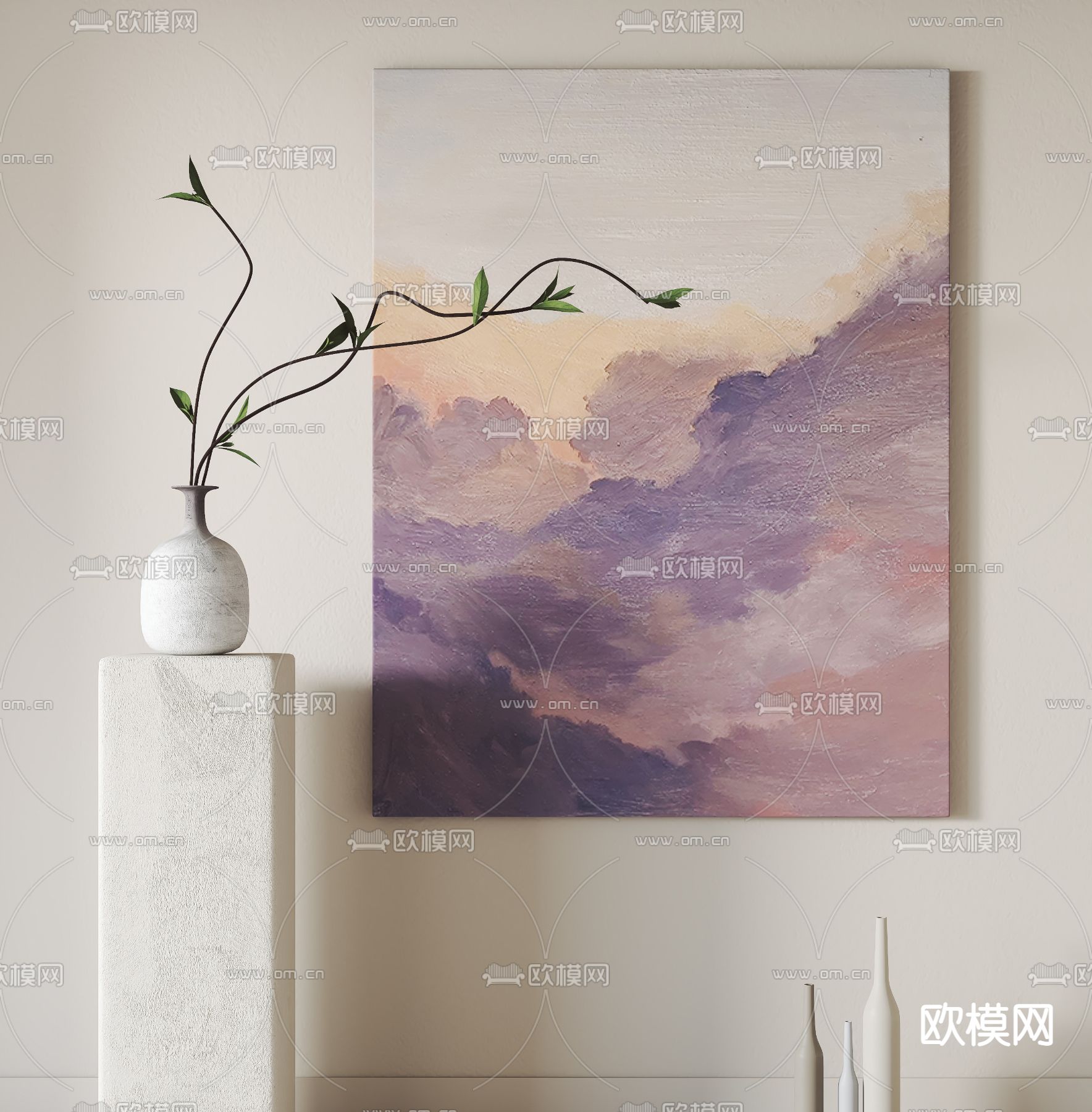 装饰画su模型下载（渲染图1）