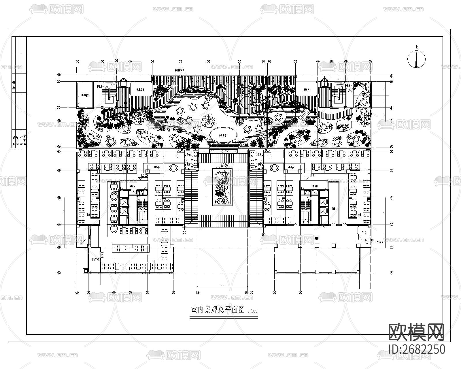 别墅庭院CAD施工图下载