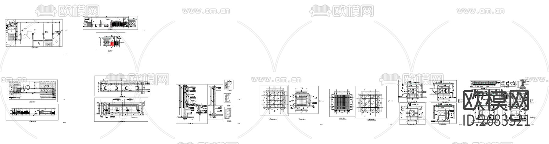特色景墙节点大样下载（渲染图6）