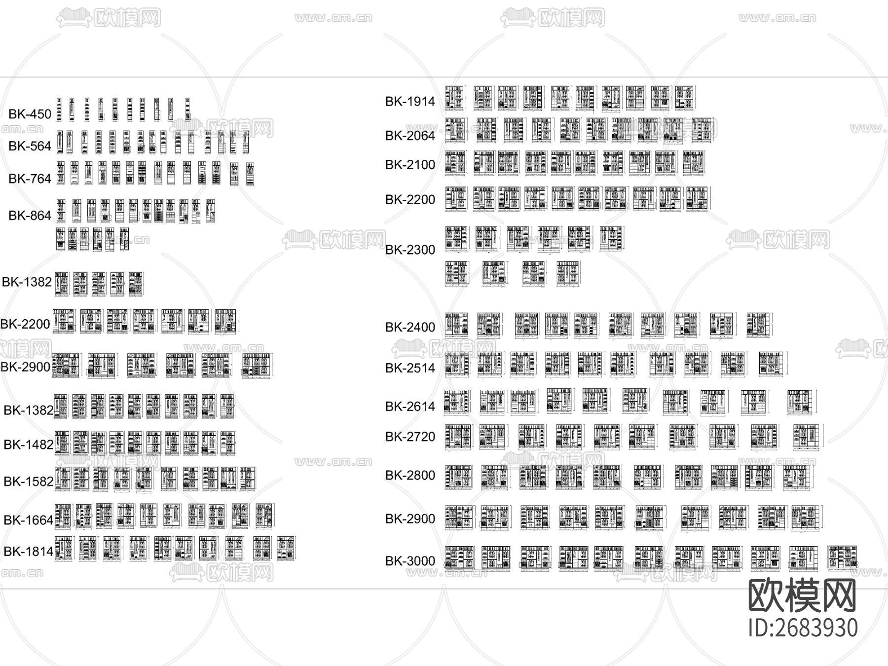 定制家居家具标准设计节点大样下载（渲染图4）