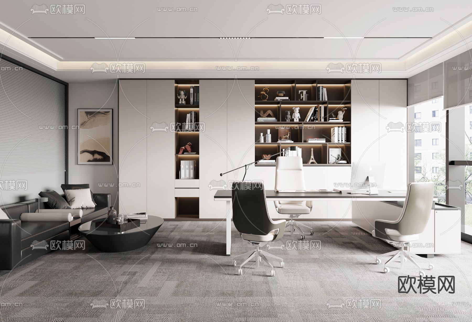 总经理室 董事长室3d模型下载