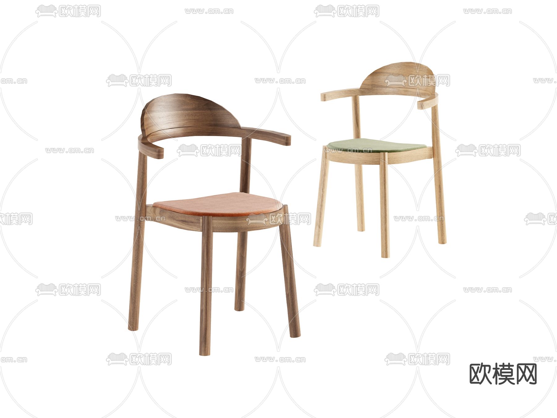现代椅子 餐椅3d模型下载