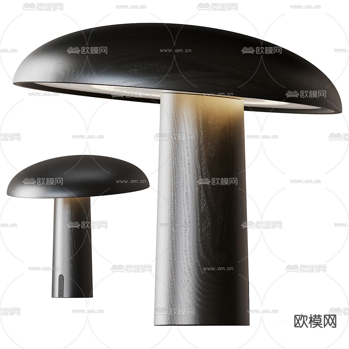 蘑菇台灯3d模型下载（渲染图2）