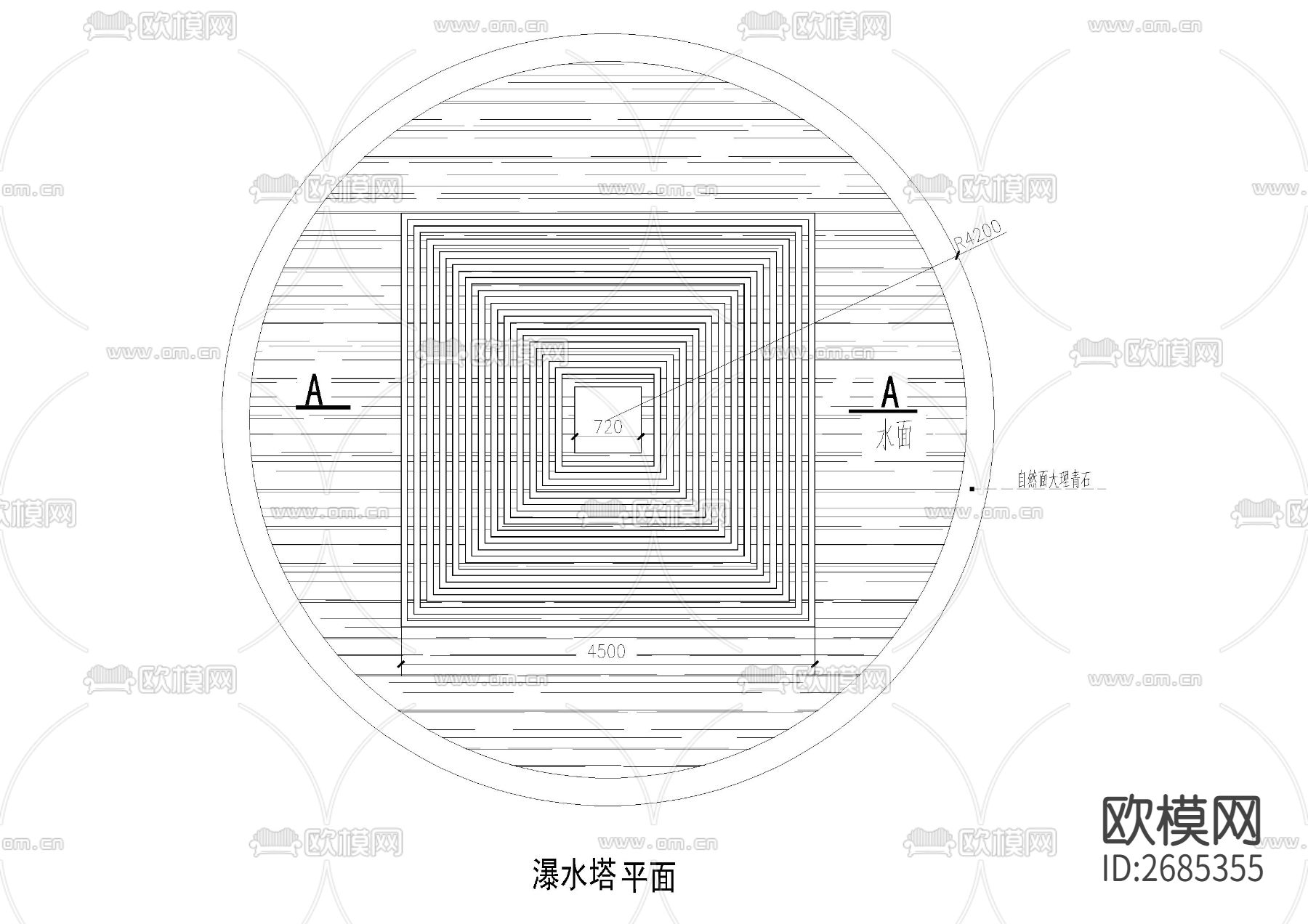 10+常见园林单元小品 节点大样下载（渲染图4）