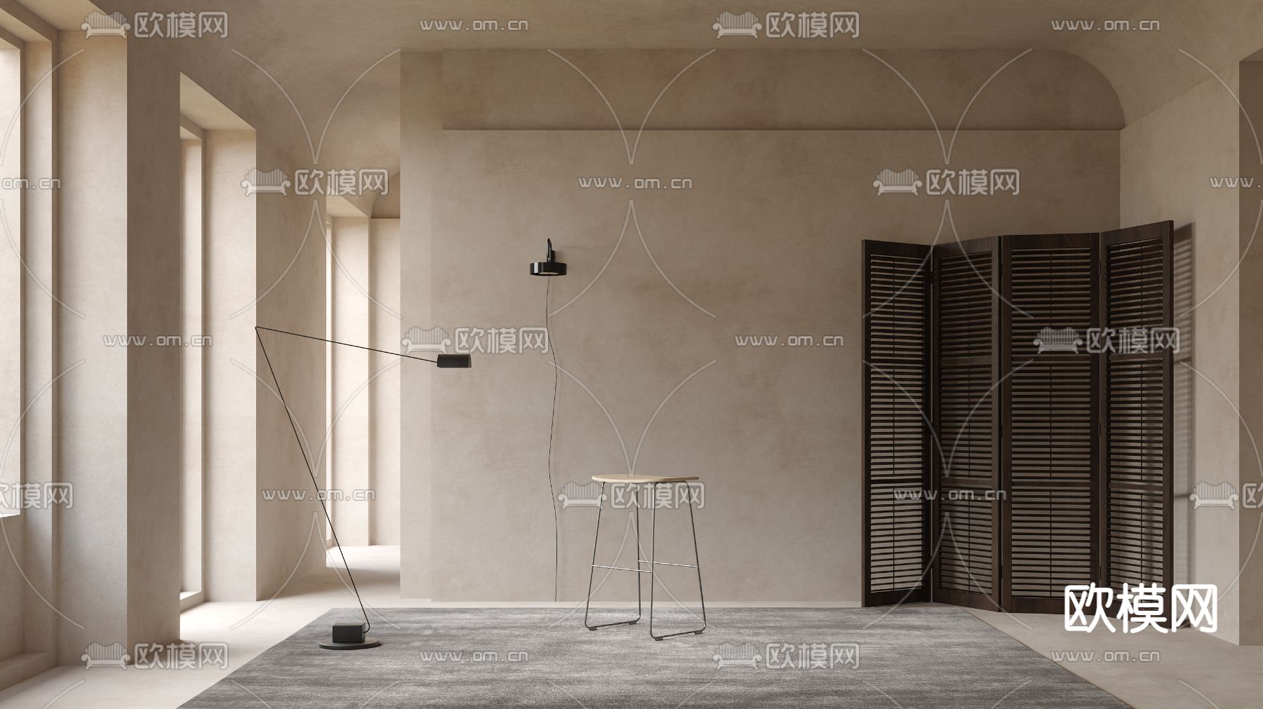 Cappellini 吧椅 吧凳3d模型下载