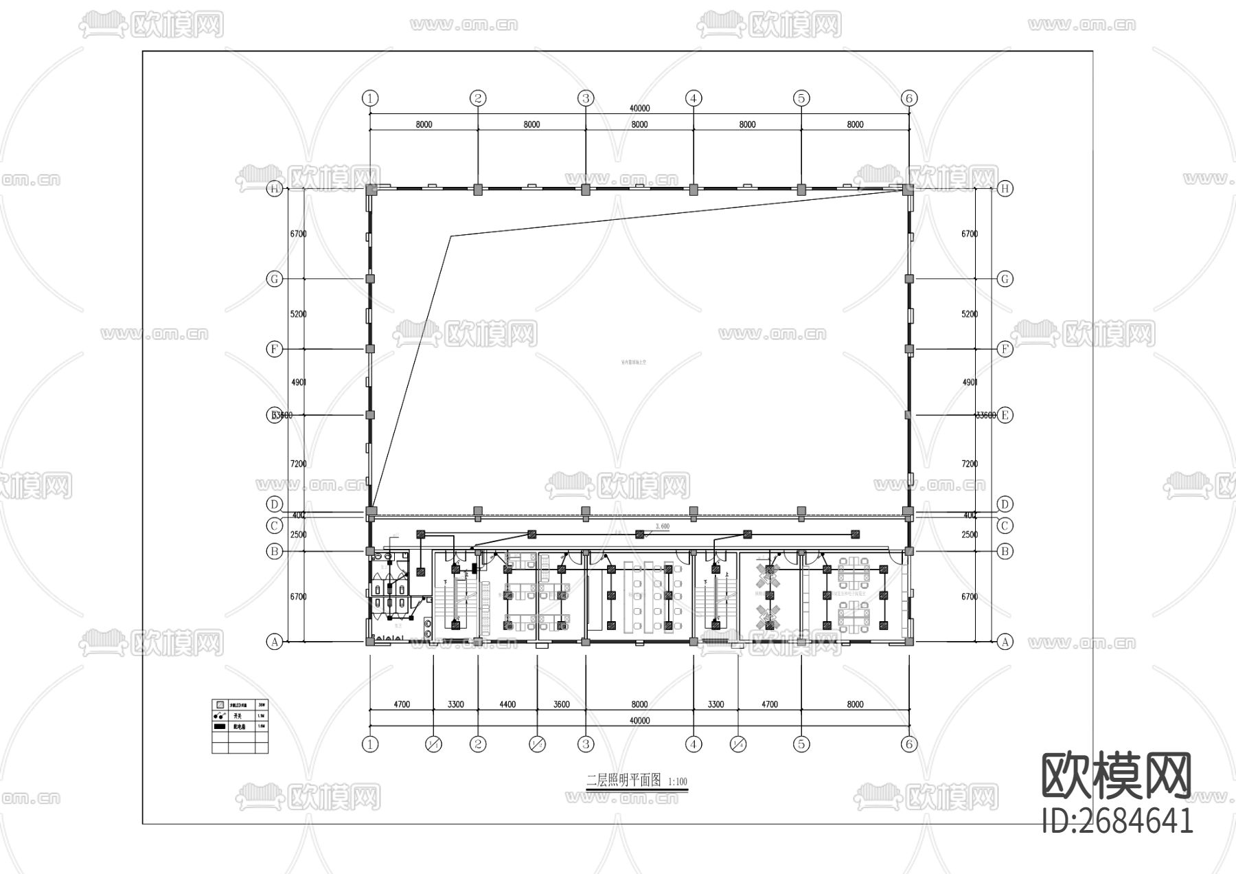 民健身中心建设项目cad施工图下载（渲染图7）