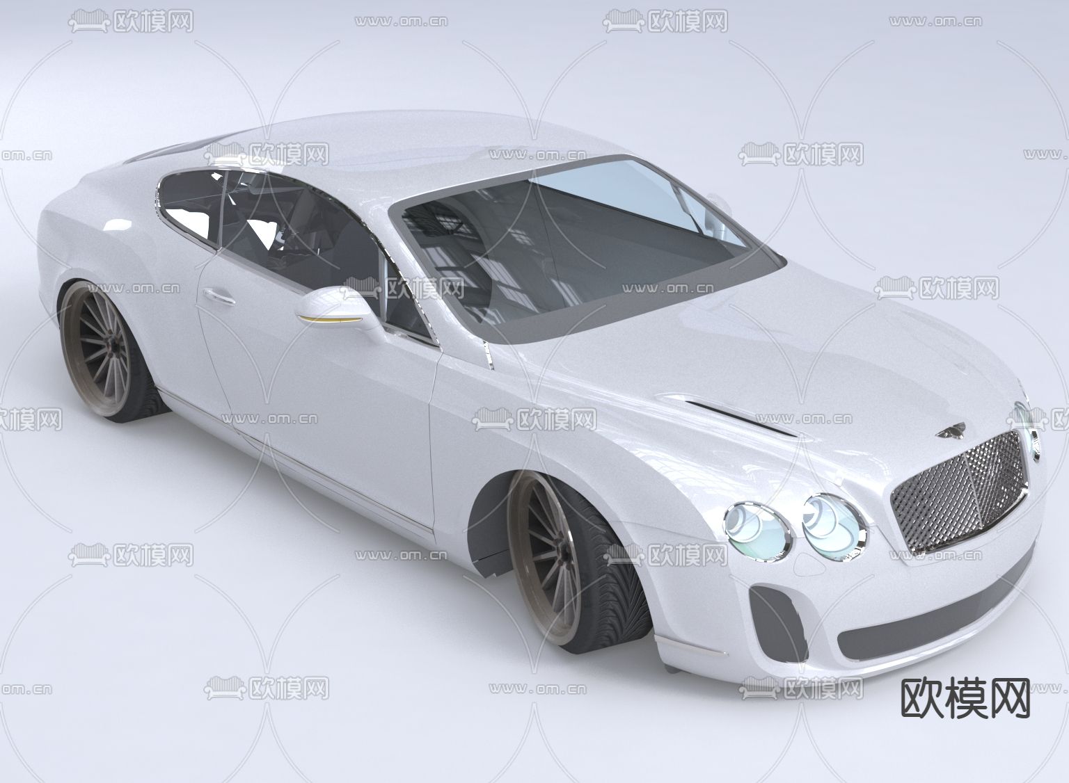 宾利汽车 轿车3d模型下载（渲染图1）