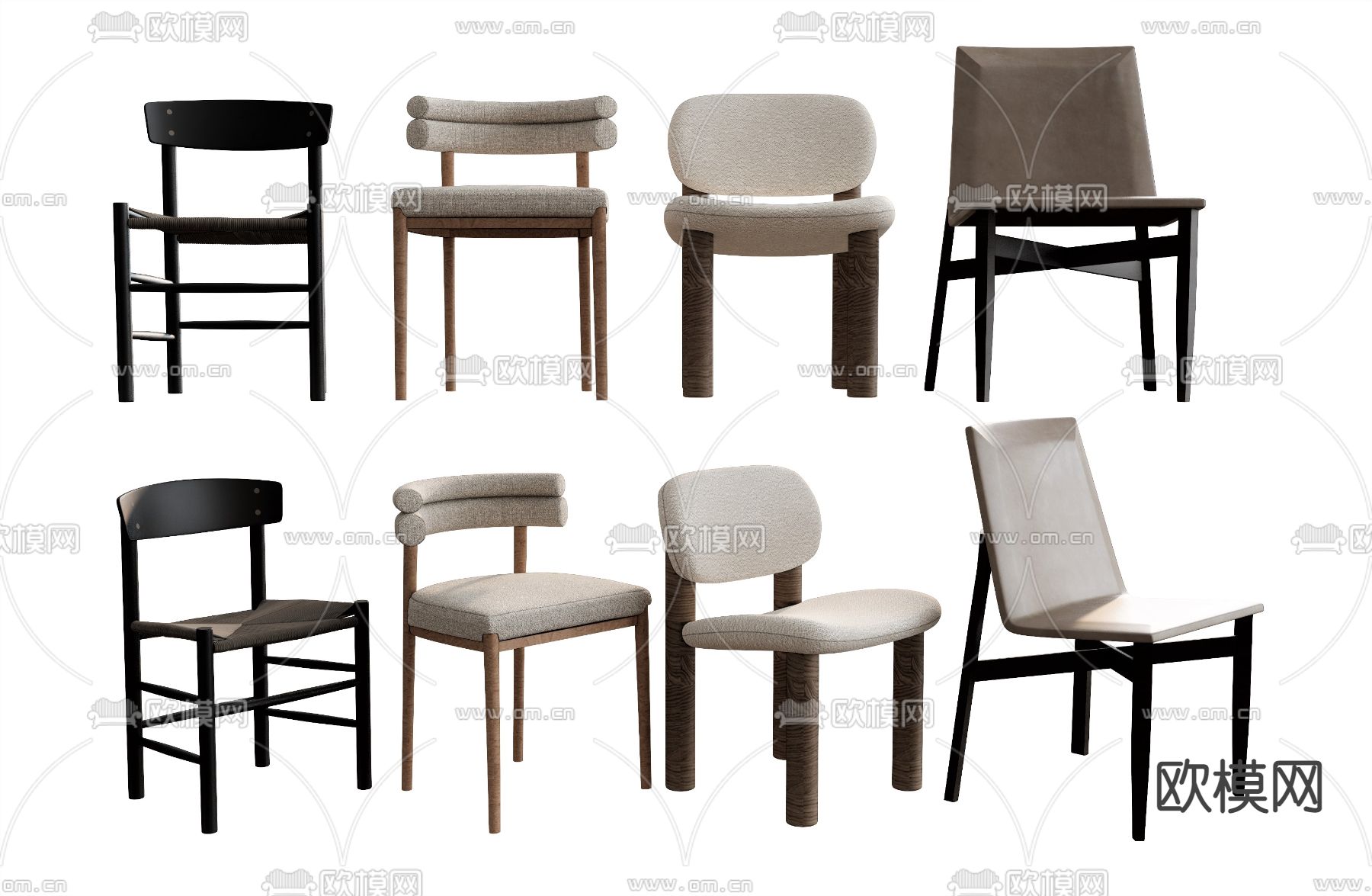 休闲椅su模型下载（渲染图1）