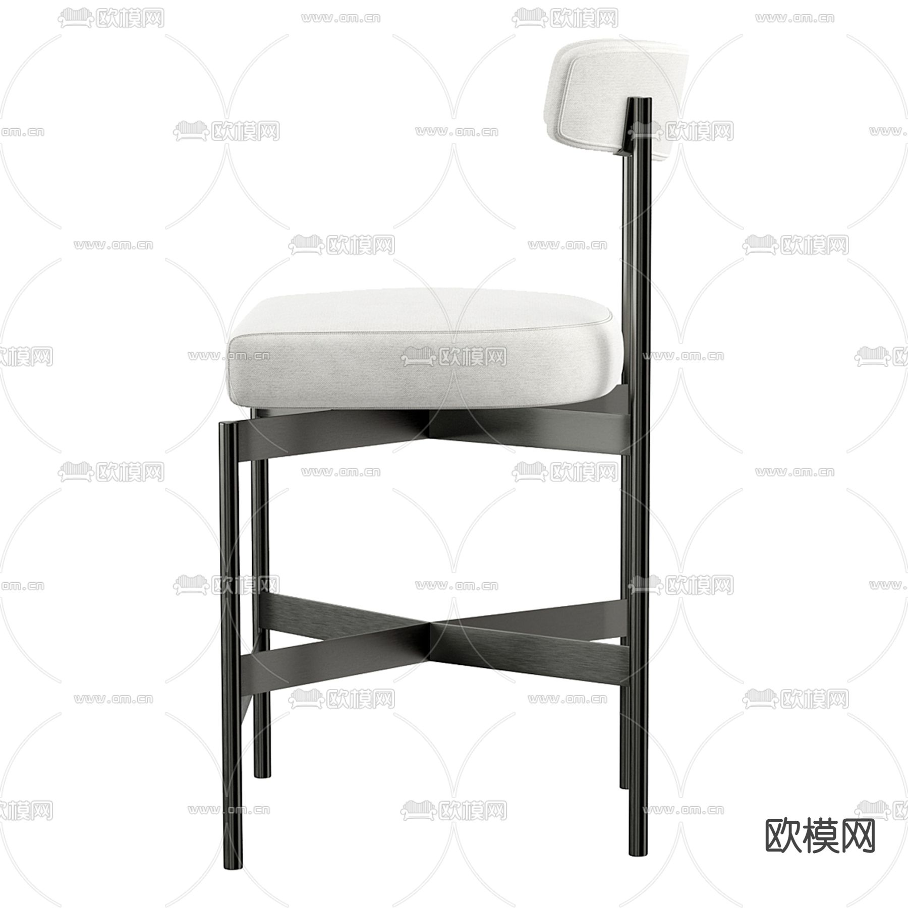 北欧椅子 餐椅3d模型下载（渲染图2）