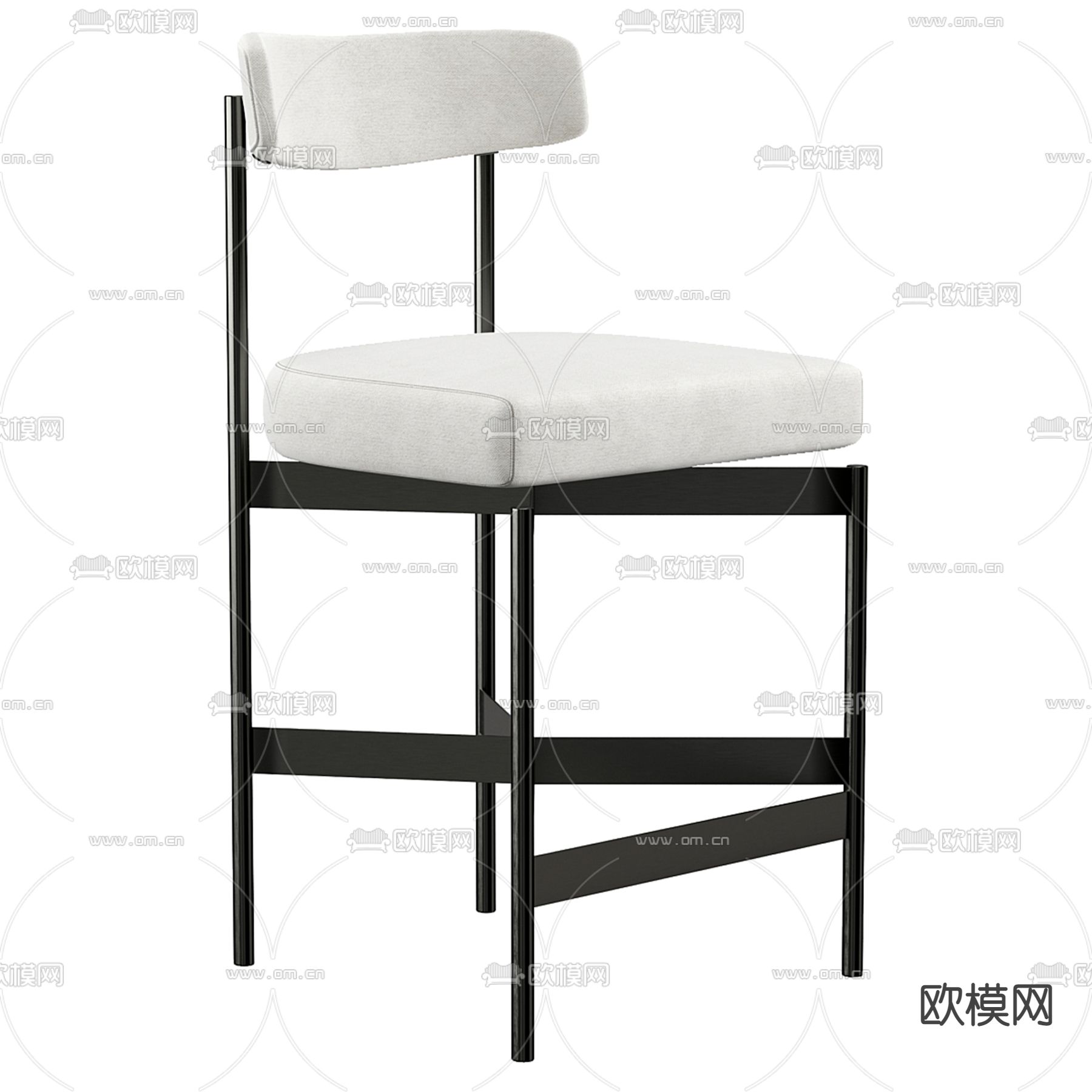 北欧椅子 餐椅3d模型下载（渲染图3）