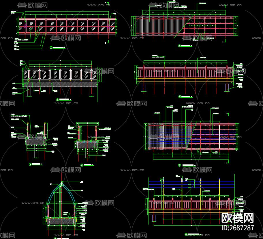 木栈道CAD节点大样下载