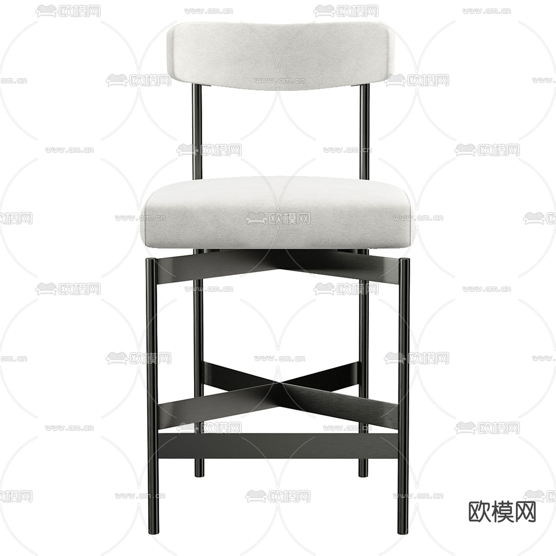 北欧椅子 餐椅3d模型下载（渲染图1）