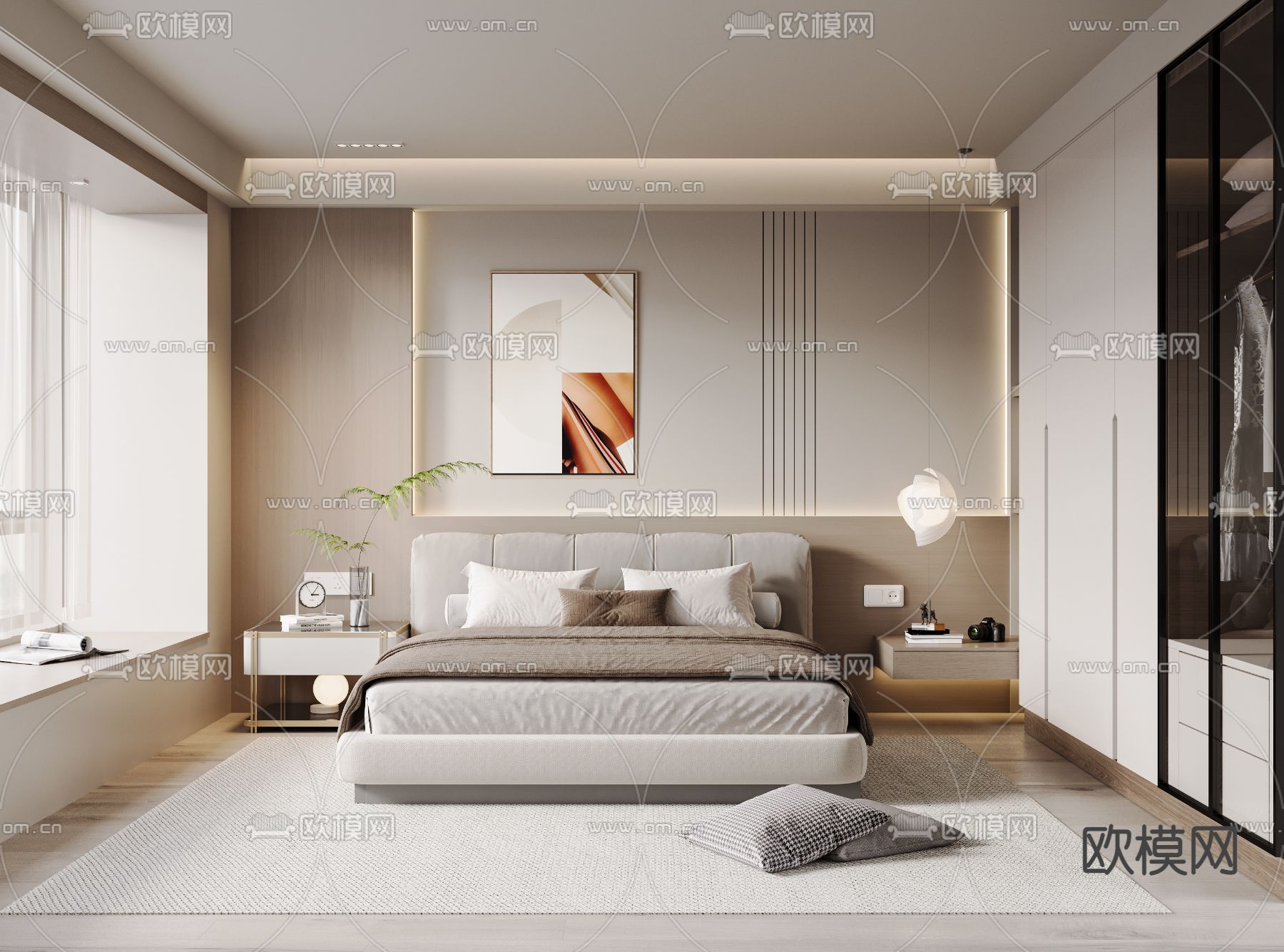 卧室 主卧3d模型下载