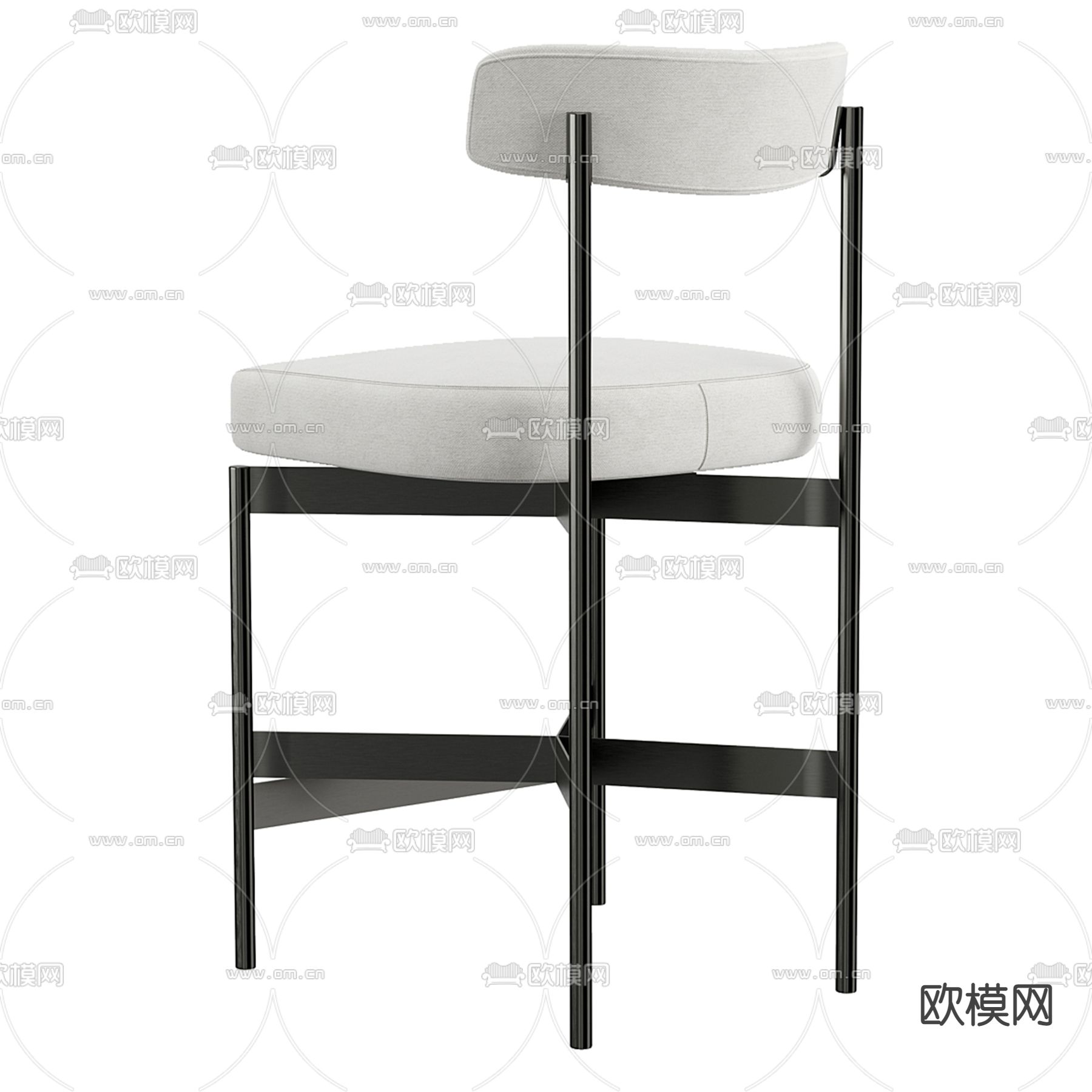 北欧椅子 餐椅3d模型下载（渲染图4）