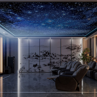  新中式影音室su模型 