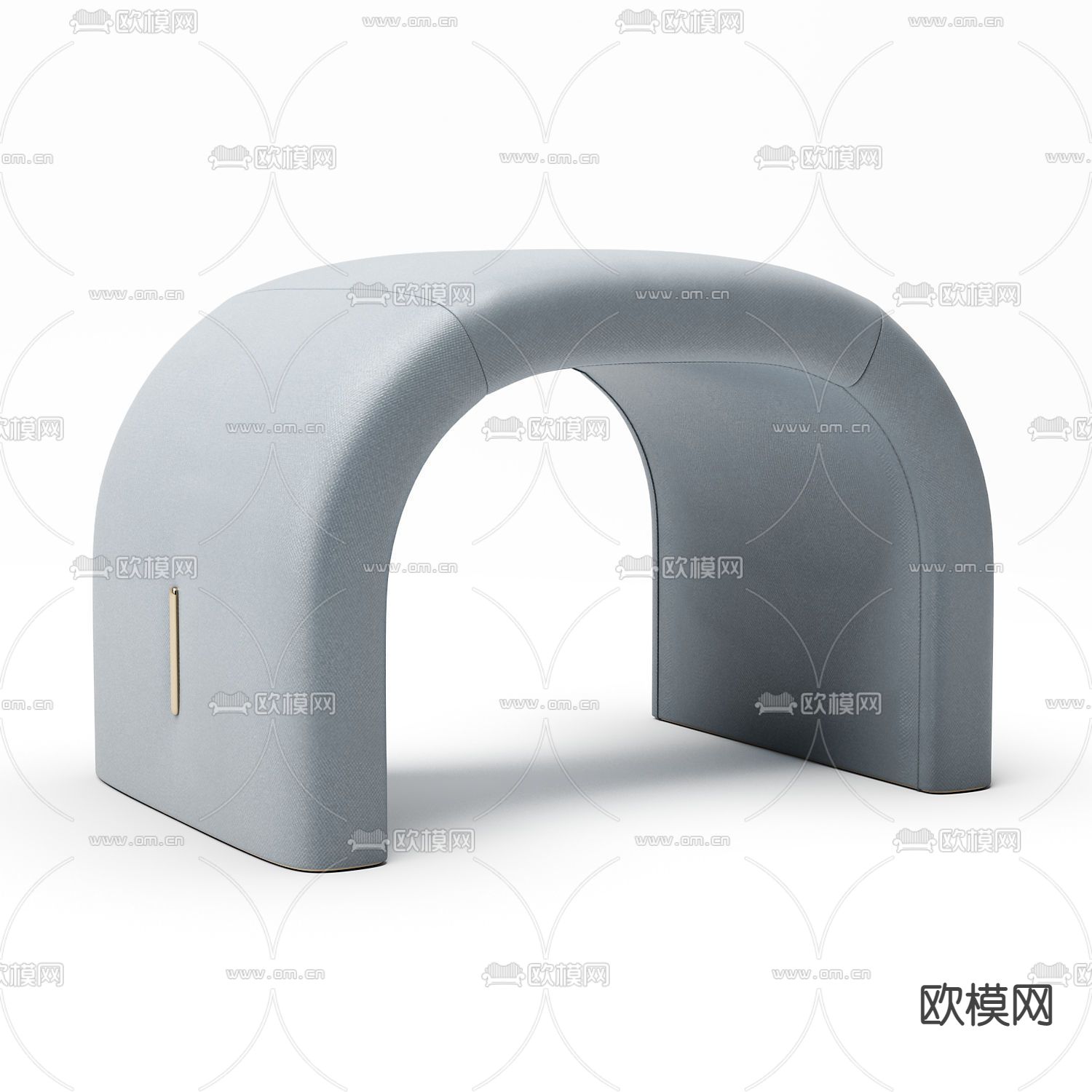 沙发脚踏3d模型下载（渲染图2）