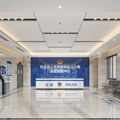  公安局大厅su模型 