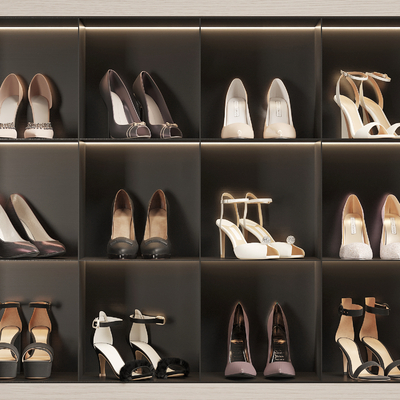  现代皮鞋su模型 