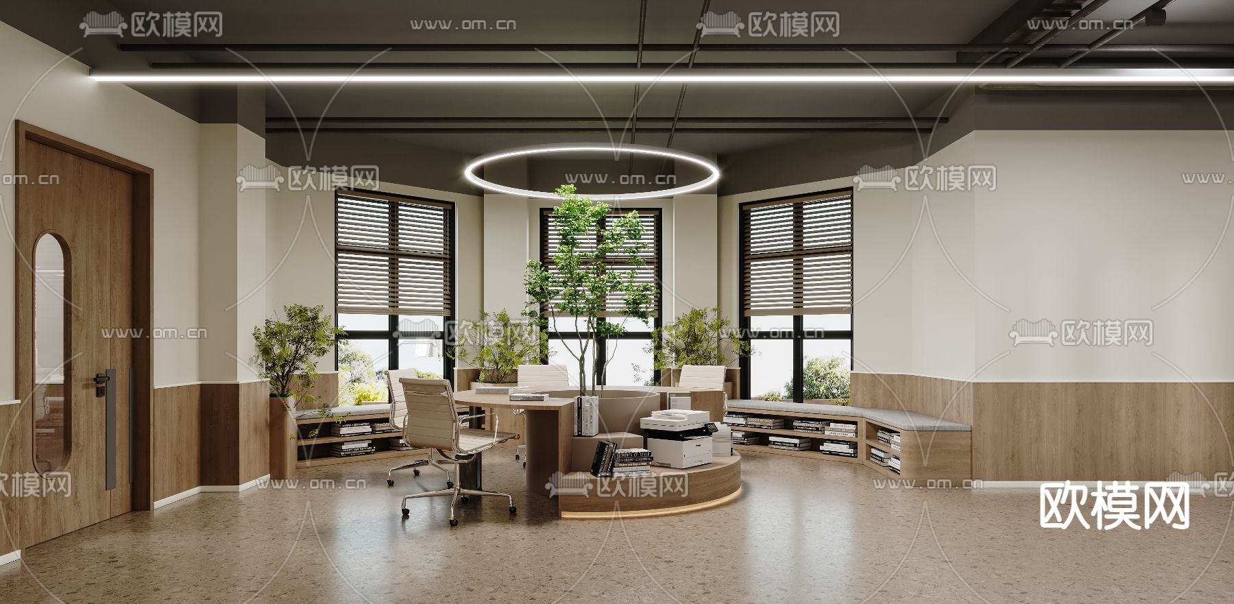 图书馆 阅读角 阅览区3d模型下载