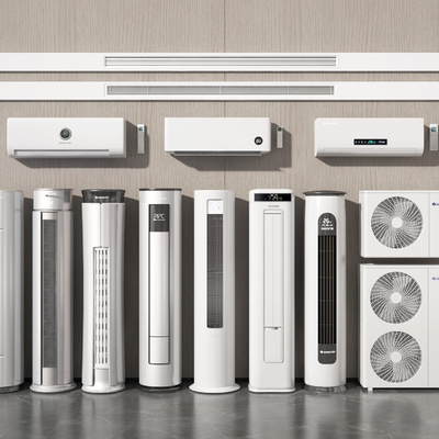  空调 立式空调su模型 