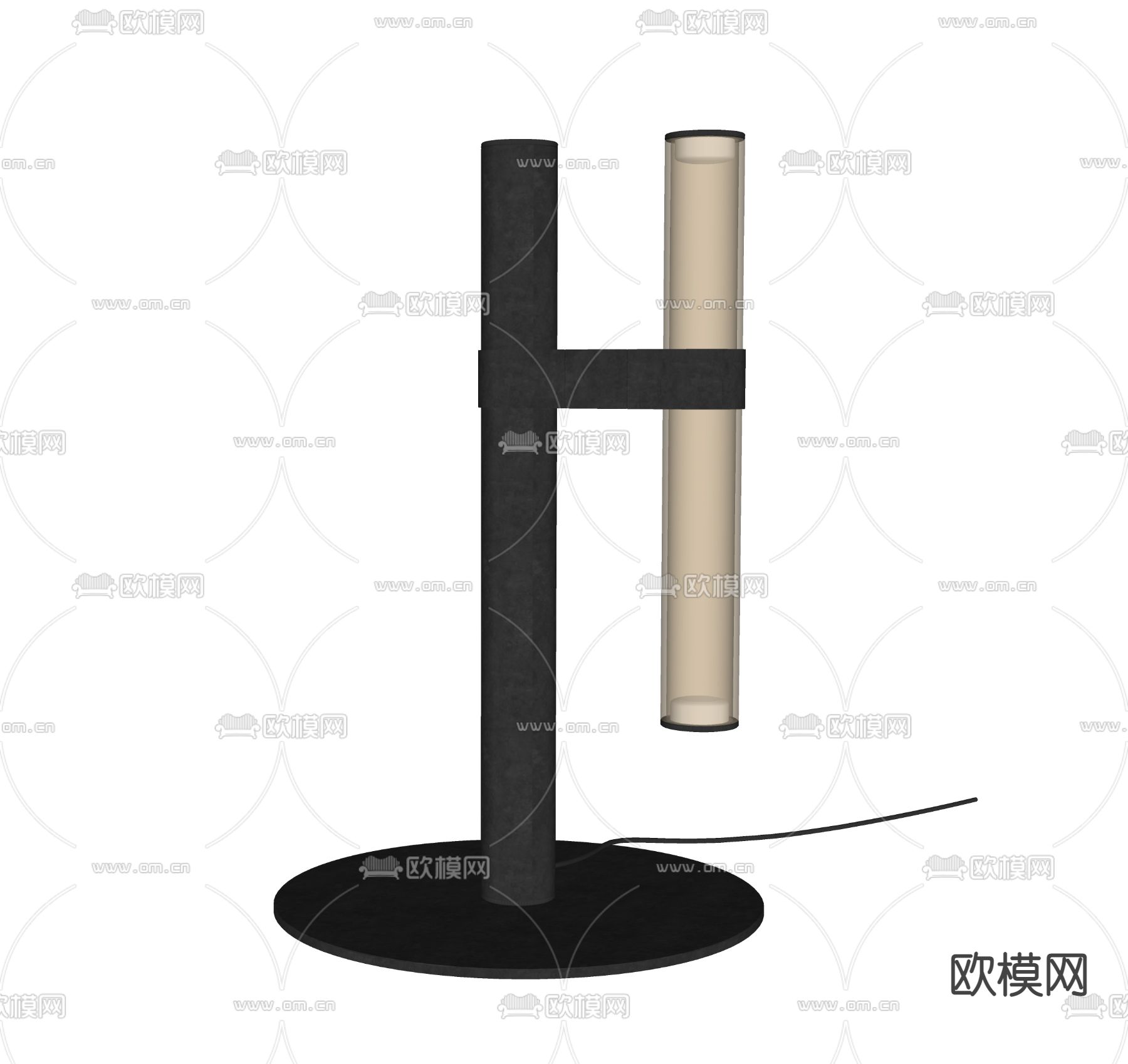 台灯su模型下载（渲染图2）