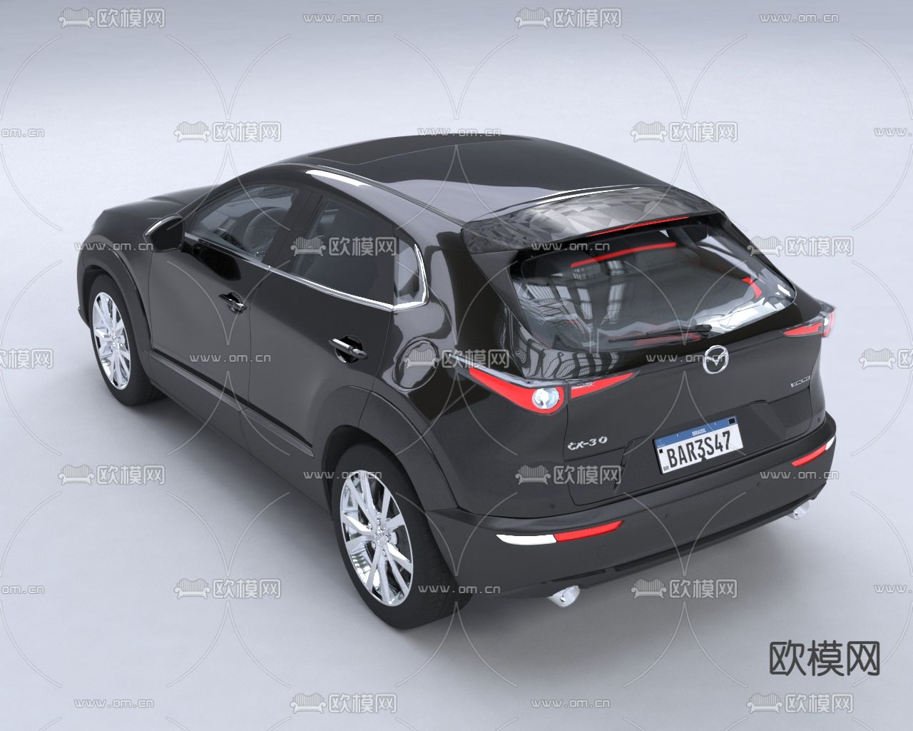 汽车 轿车3d模型下载（渲染图3）