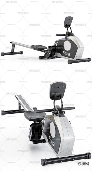 现代划船训练器3d模型下载(渲染图2)