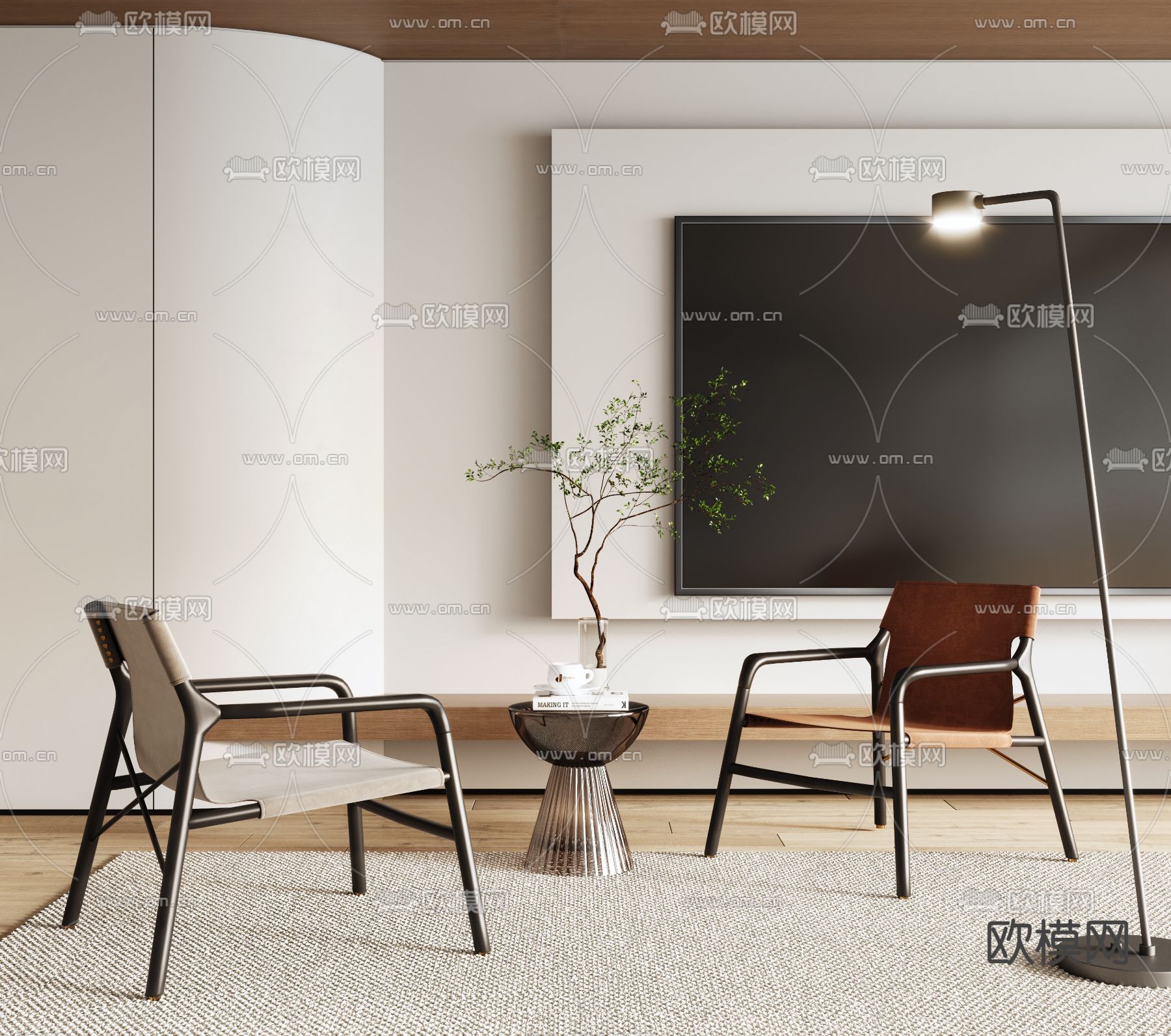 休闲椅3d模型下载