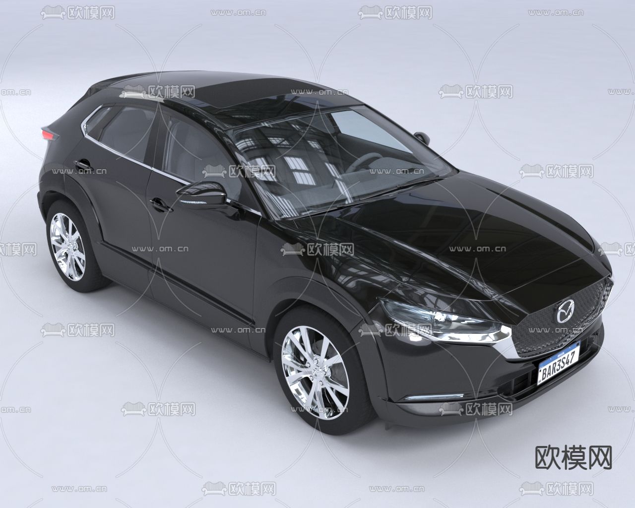 汽车 轿车3d模型下载（渲染图1）