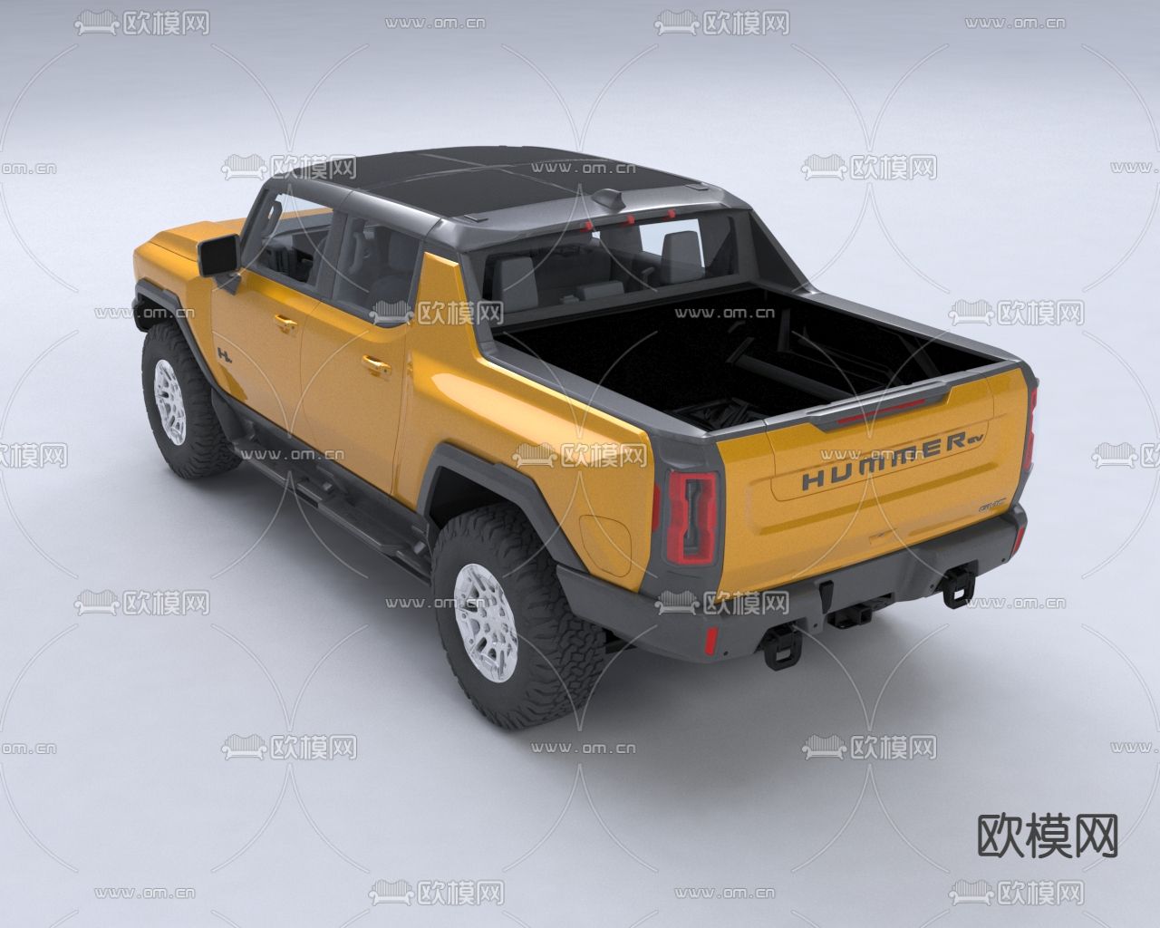 悍马 汽车3d模型下载（渲染图2）