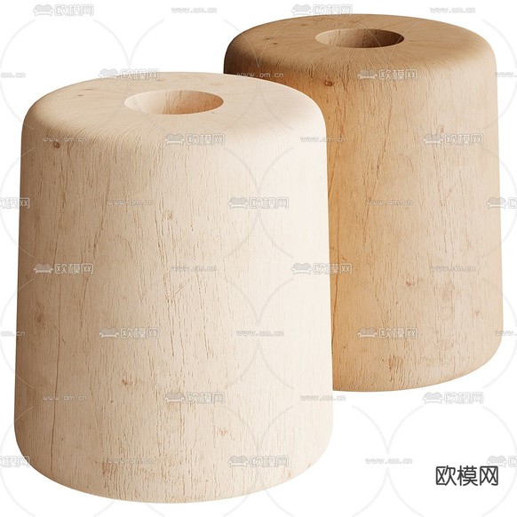 Poliform 凳子 圆凳3d模型下载(渲染图2)