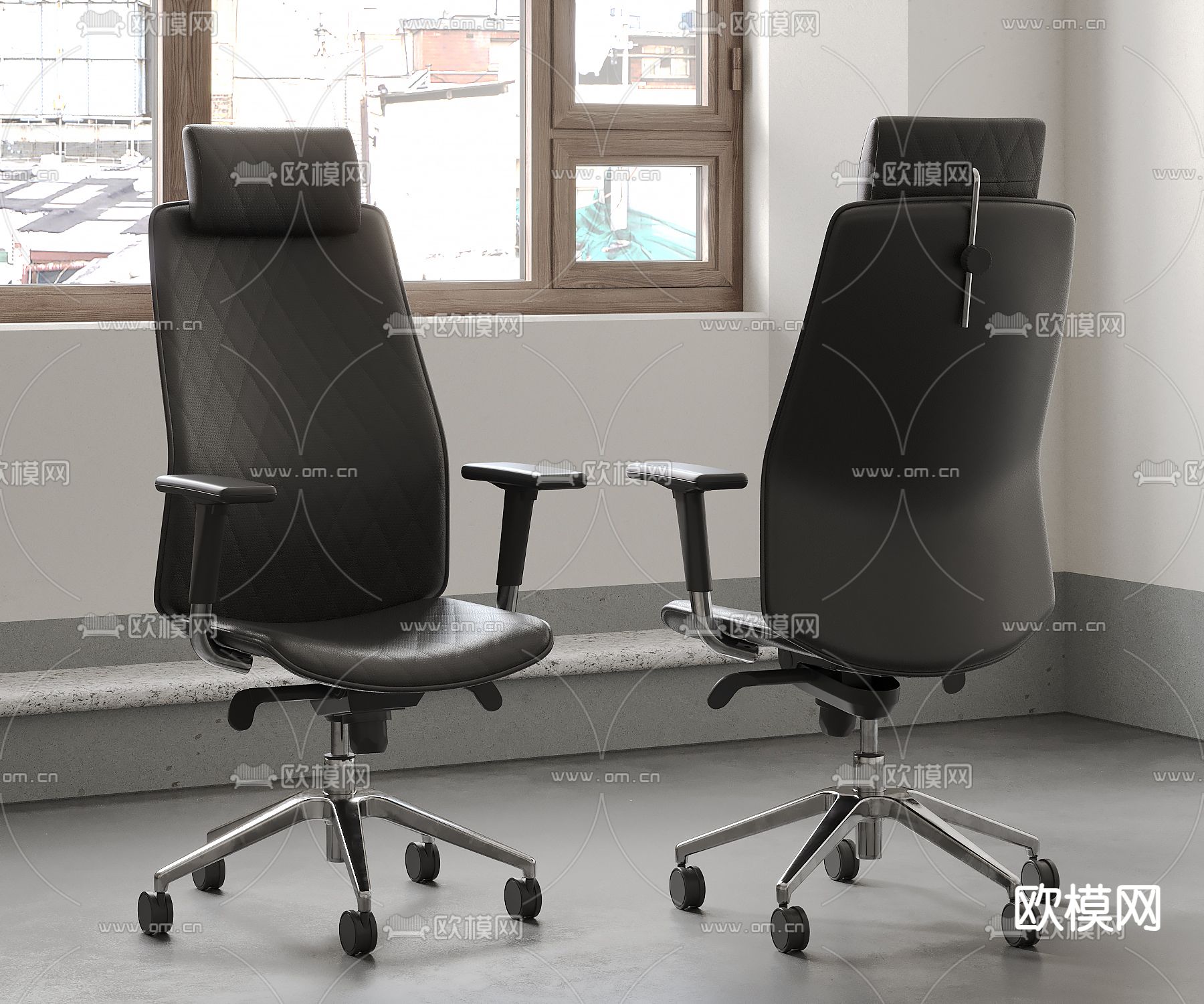 办公椅 大班椅 职员椅3d模型下载