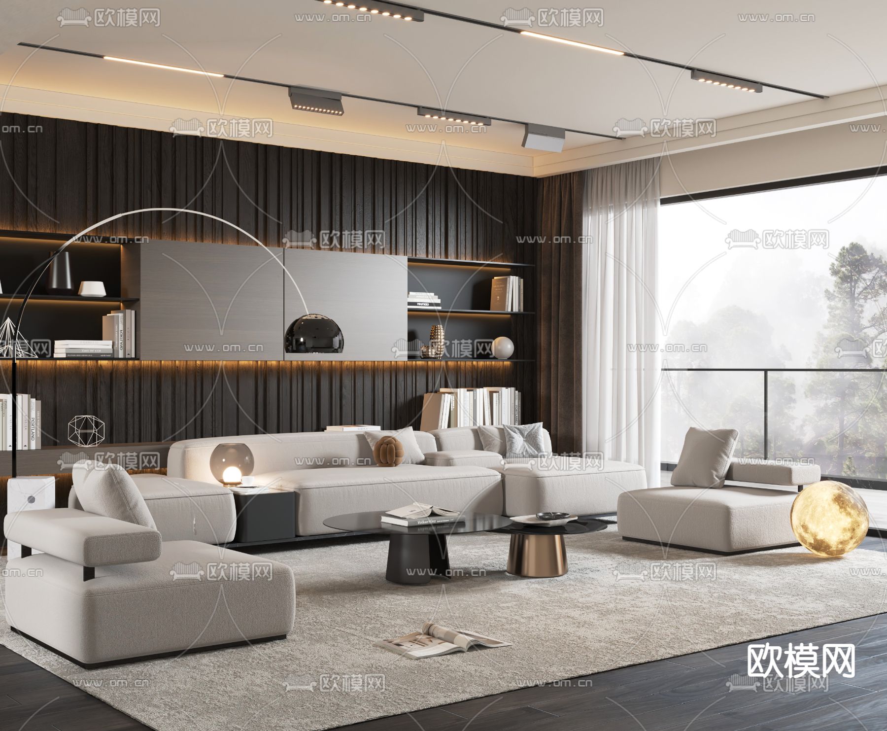 Minotti  组合沙发3d模型下载