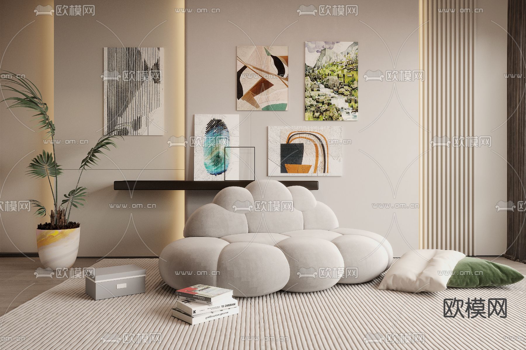 懒人沙发3d模型下载