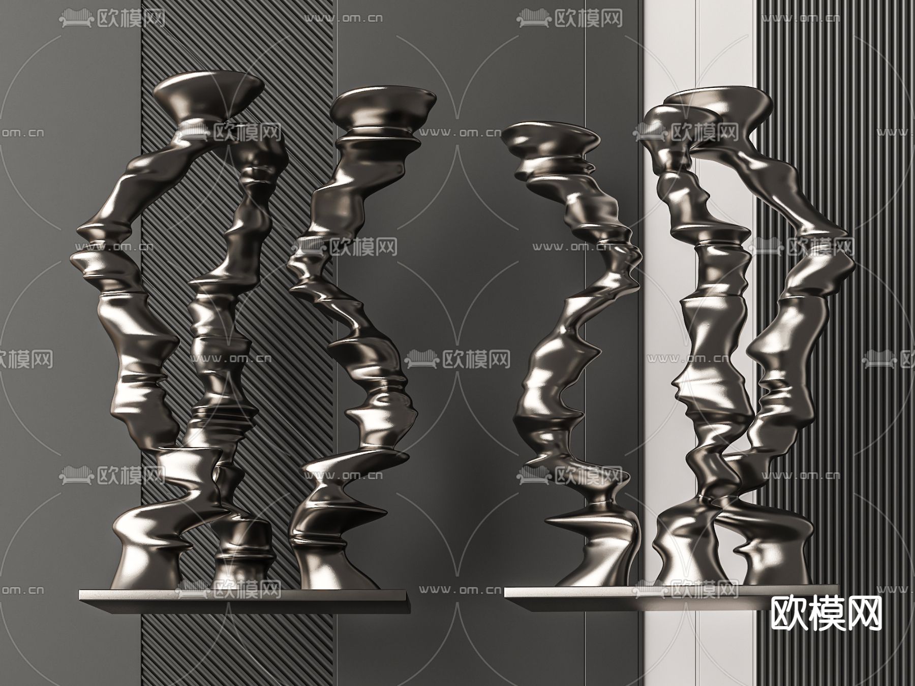 艺术装置 雕塑3d模型下载