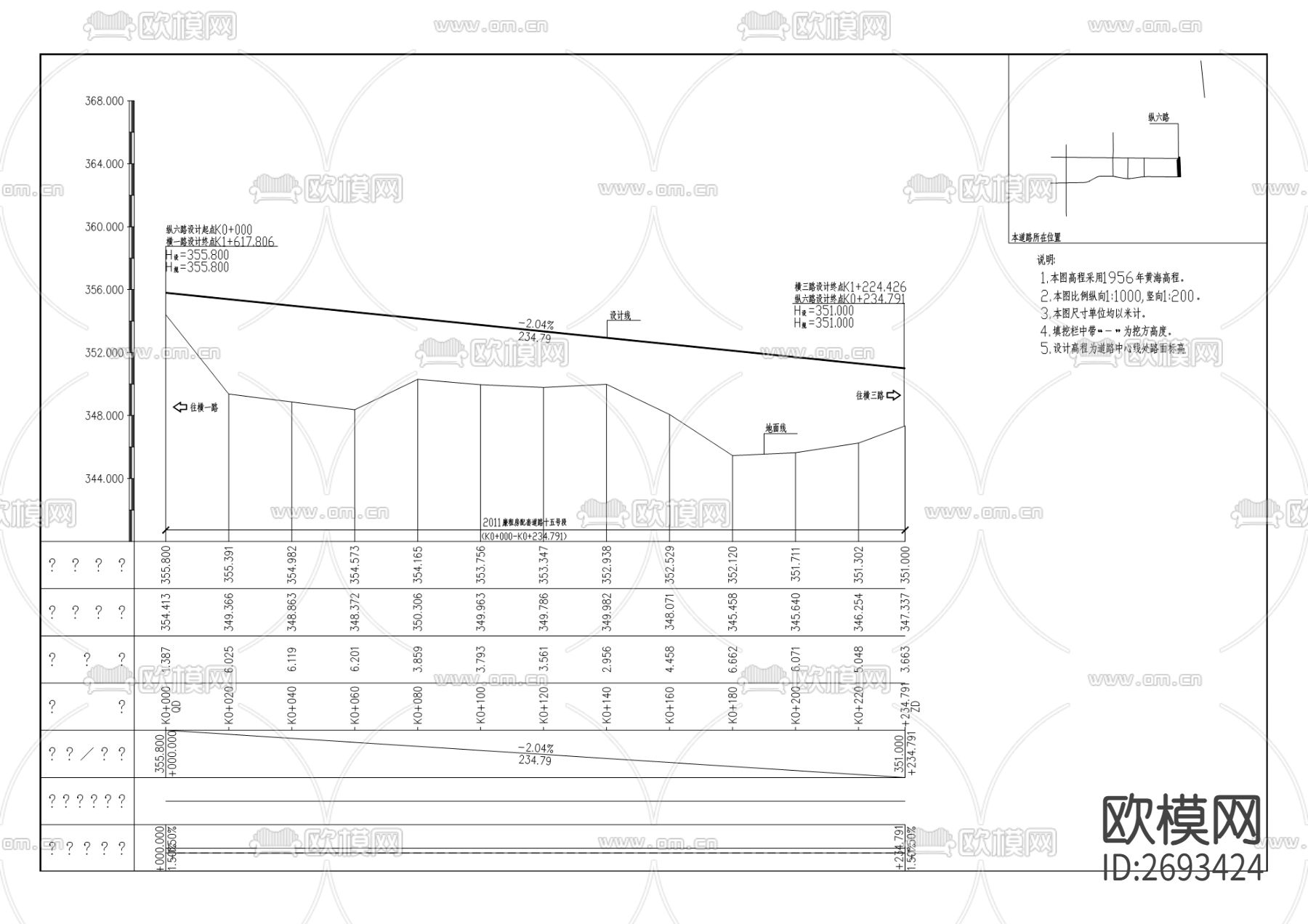 工业园区道路CAD施工图下载（渲染图4）